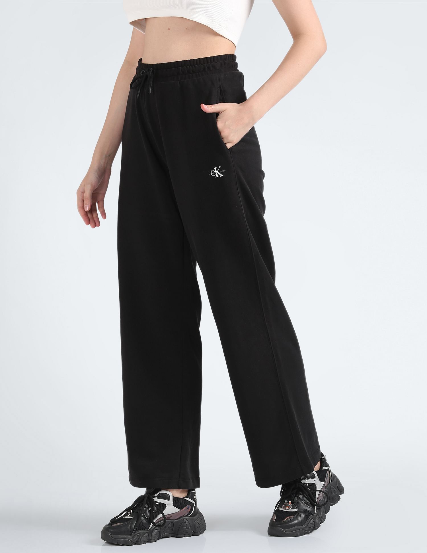 Buy Calvin Klein Jeans Straight Fit Relaxed Track Pants NNNOW