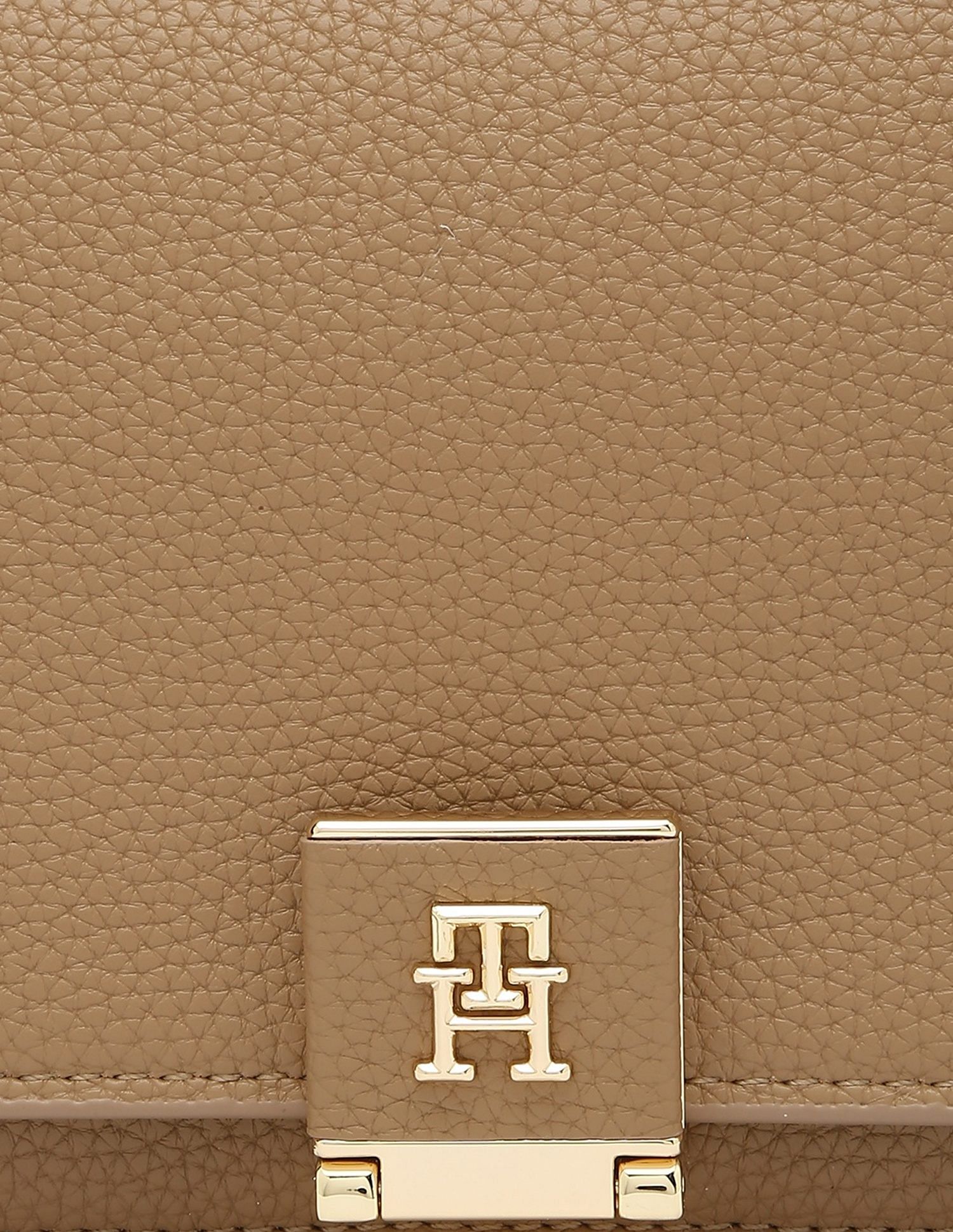 Tommy Hilfiger Solid Khaki Pu Sling Bag