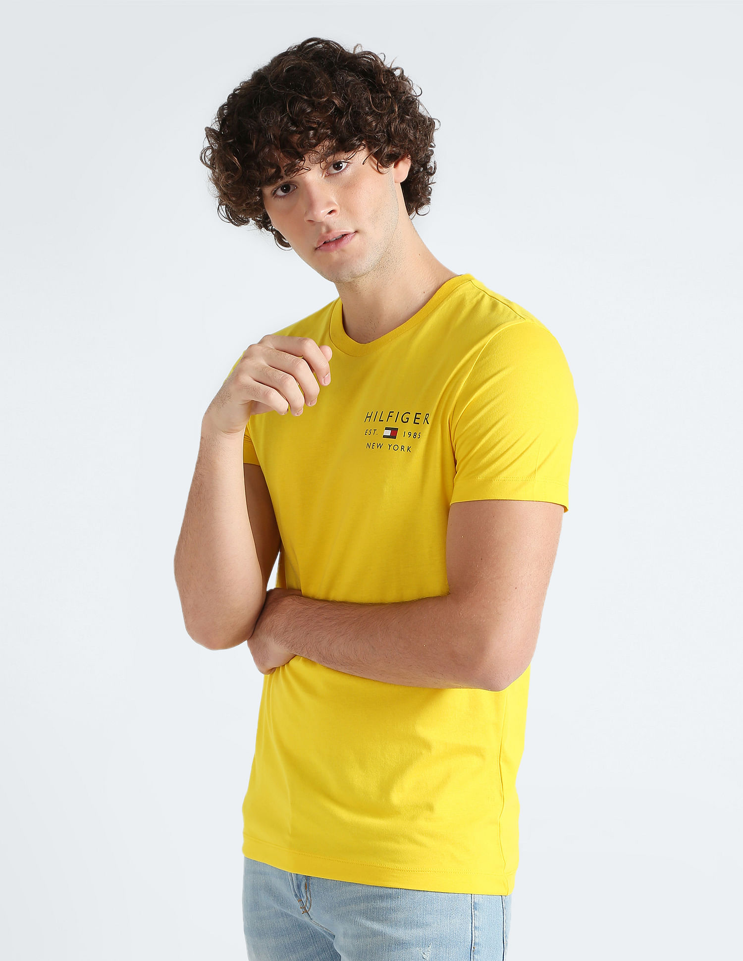 Tommy Hilfiger Organic Cotton Logo Slim Fit T-Shirt