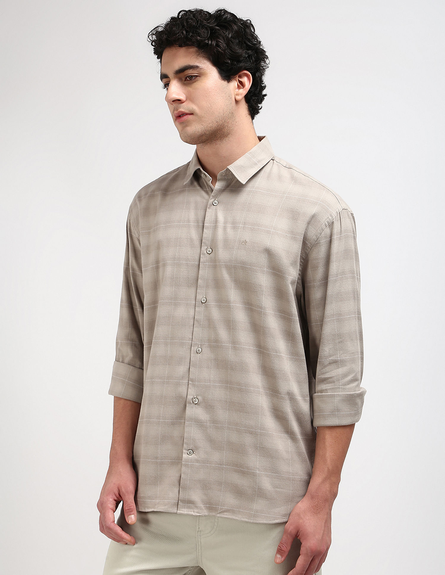 Calvin Klein Jeans Soft Twill Shadow Checked Shirt