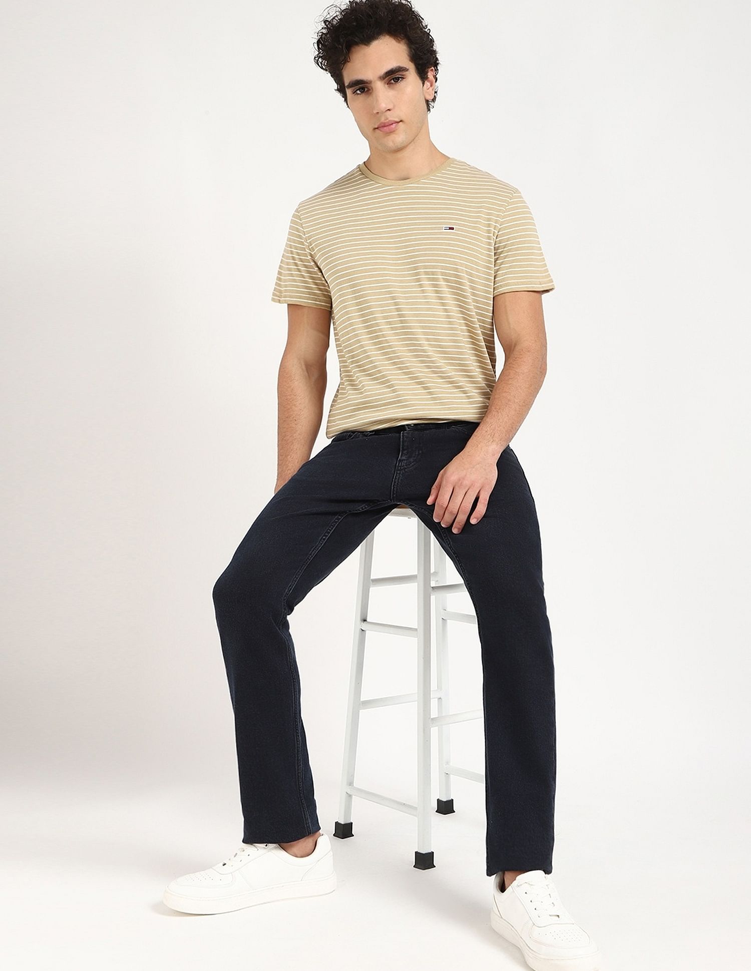 Tommy Hilfiger Striped Slim-Fit Cotton T-Shirt