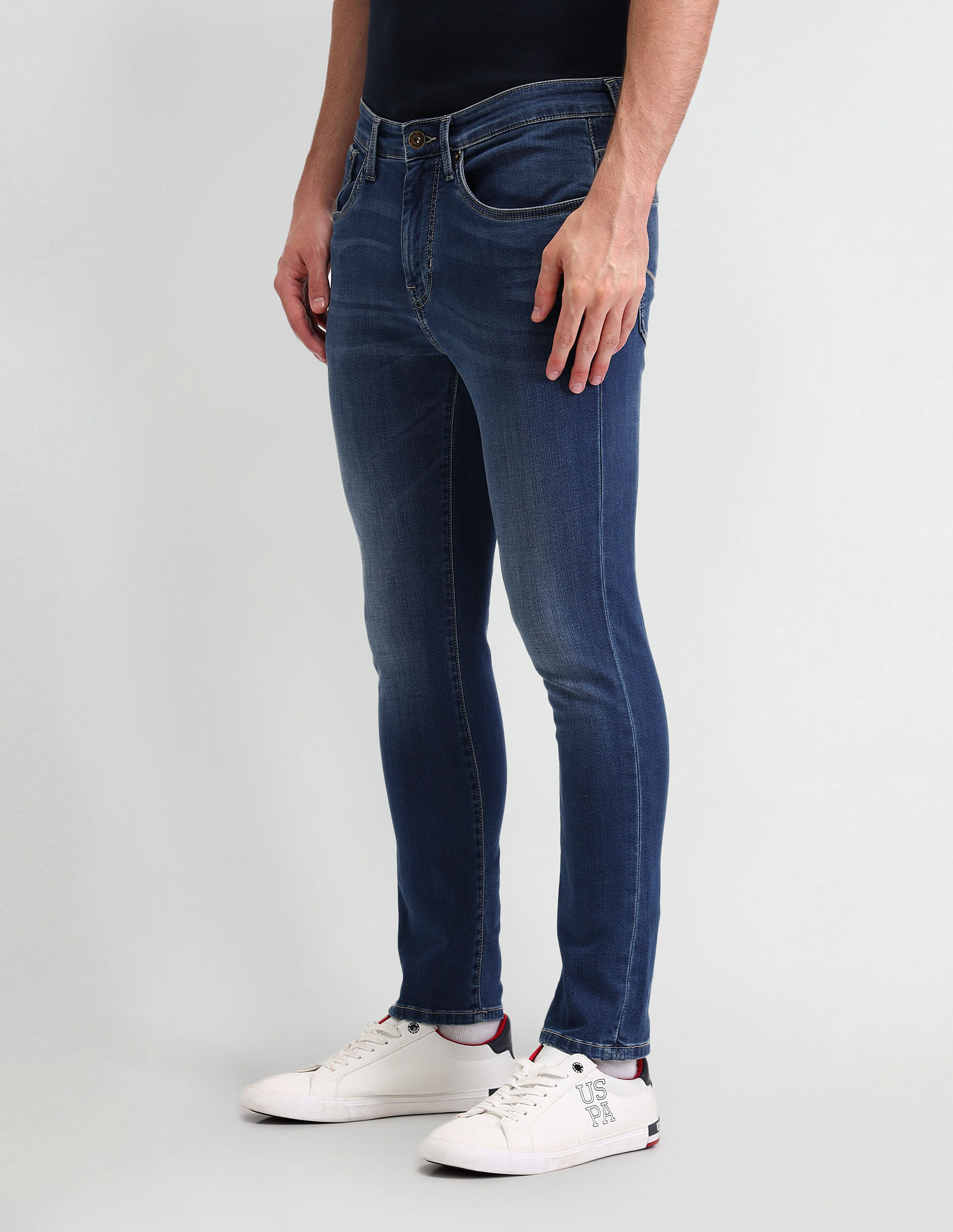 U.S. Polo Assn. Denim Co. Henry Tapered Cropped Fit Blue Jeans