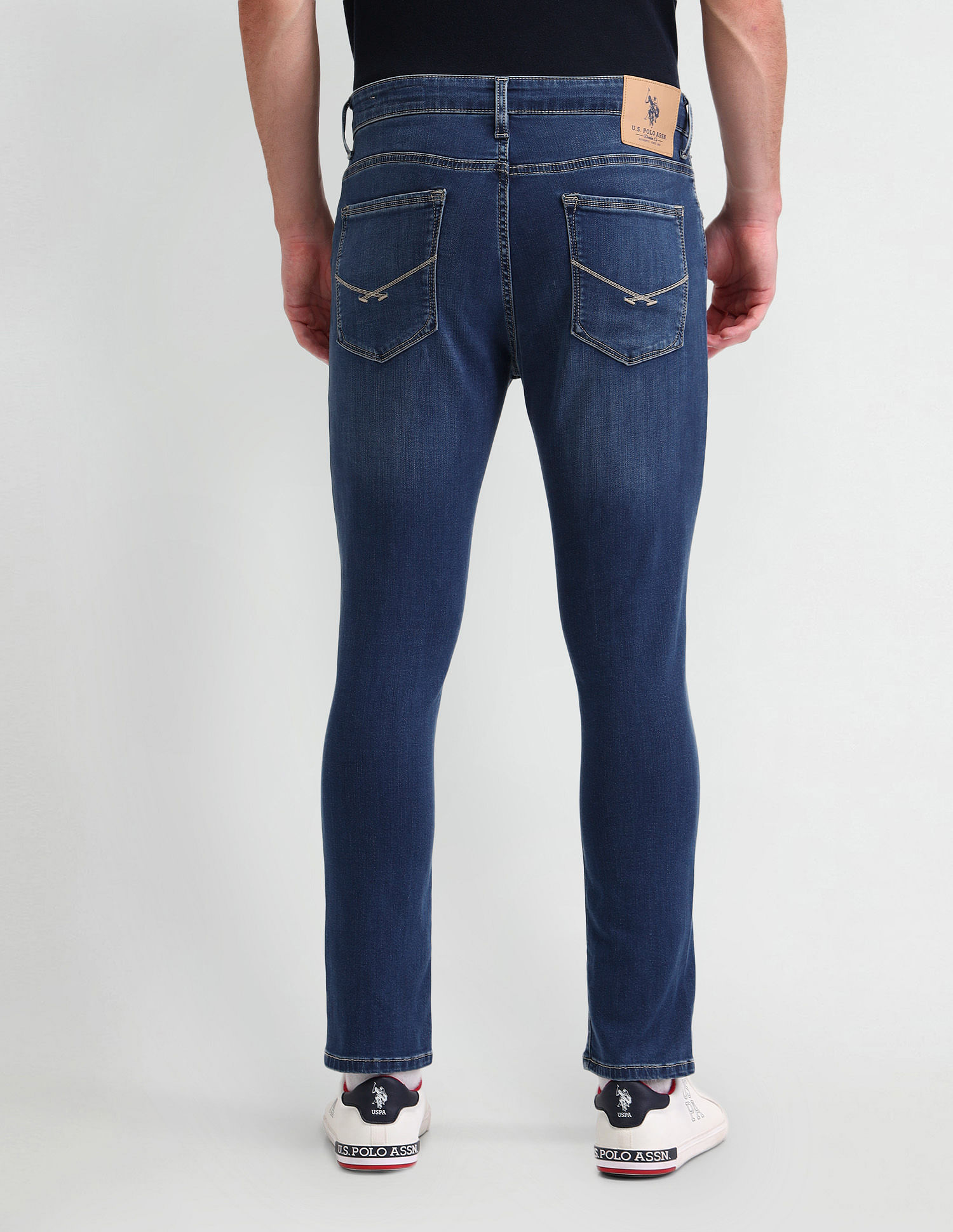 U.S. Polo Assn. Denim Co. Henry Tapered Cropped Fit Blue Jeans