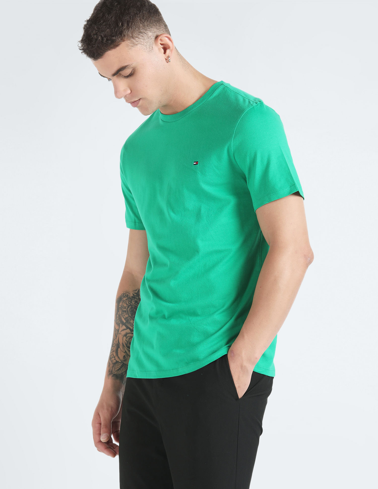 Tommy Hilfiger Solid Cotton Nantucket T-Shirt