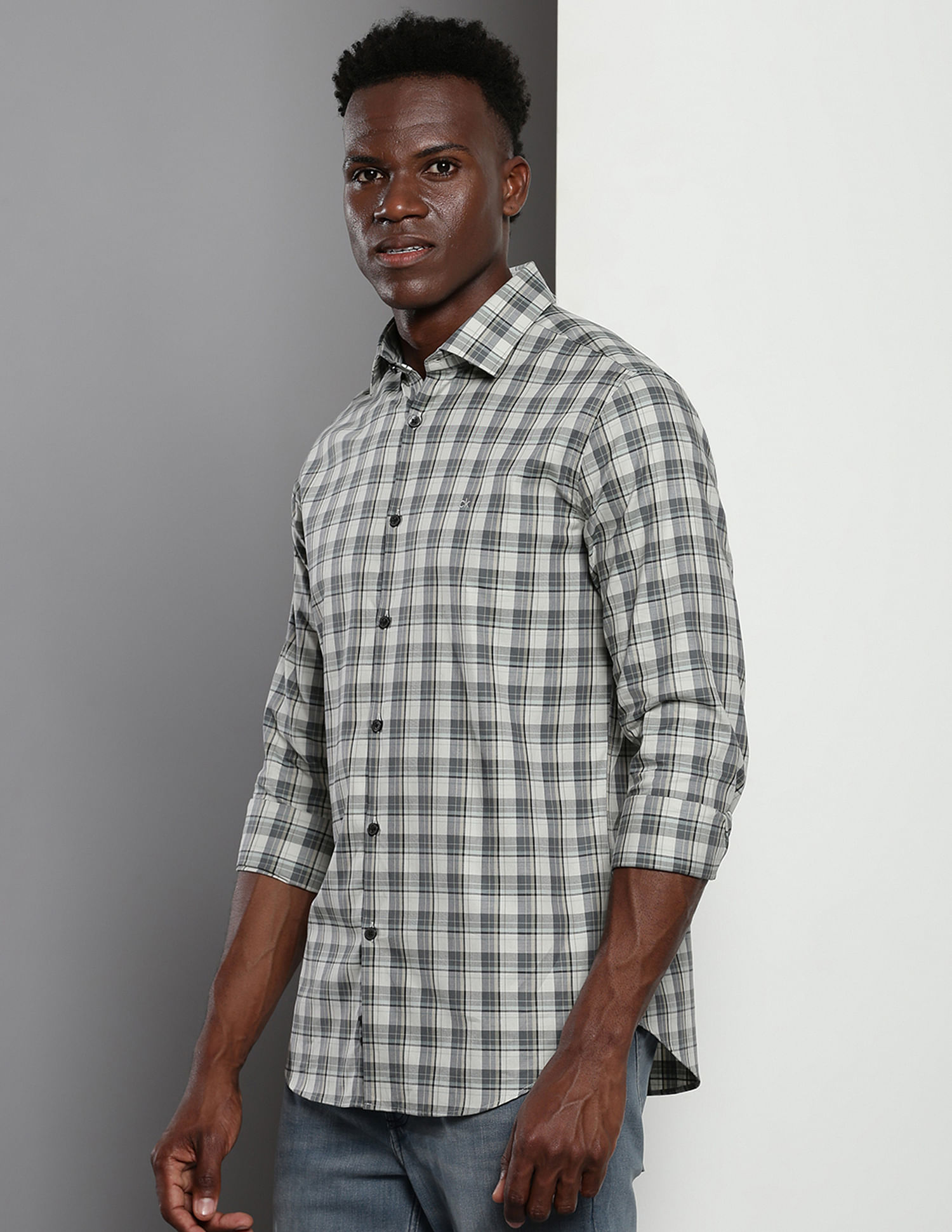 Calvin Klein Tartan Check Twill Shirt