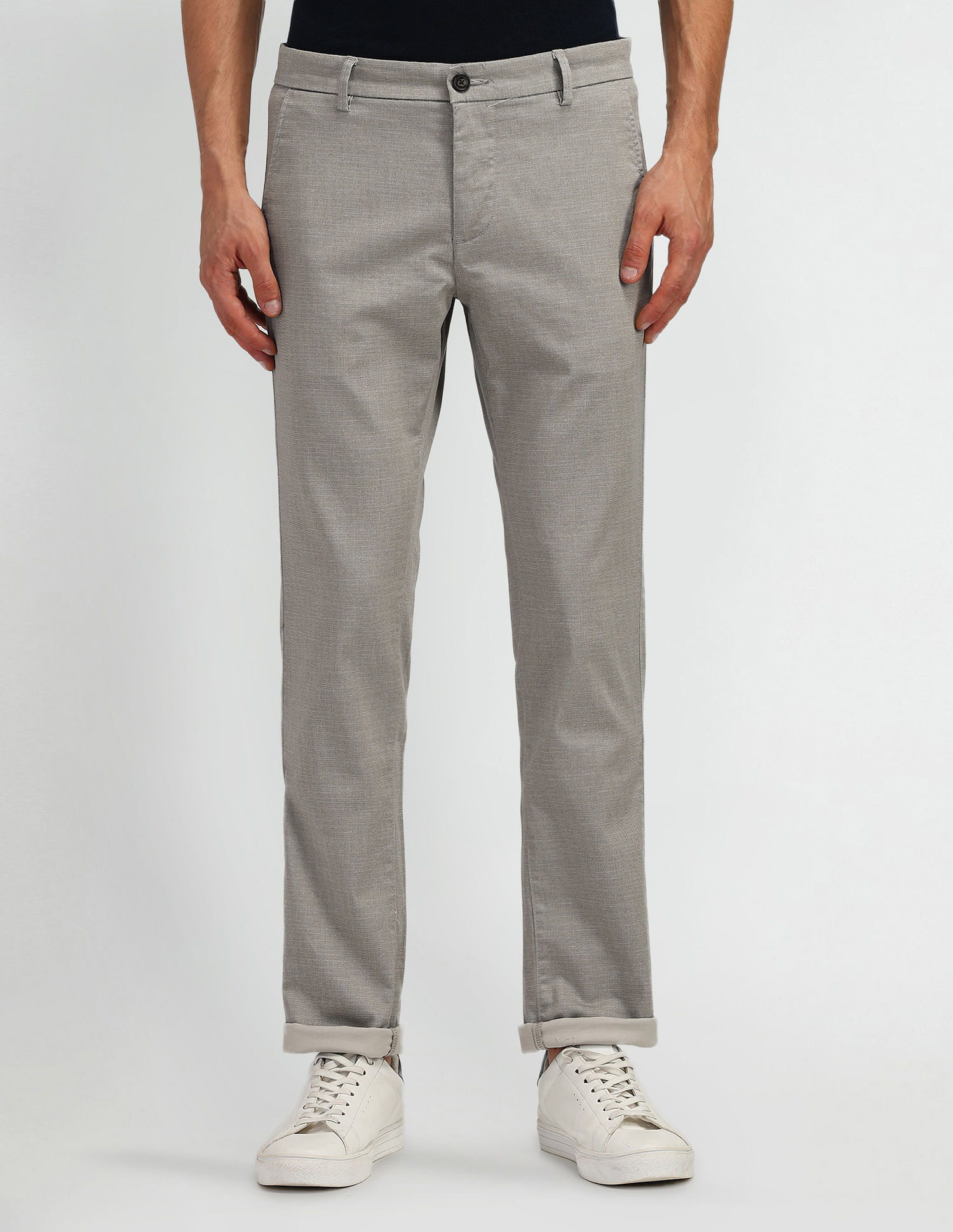 Arrow Sport Slim Fit Satin Trousers