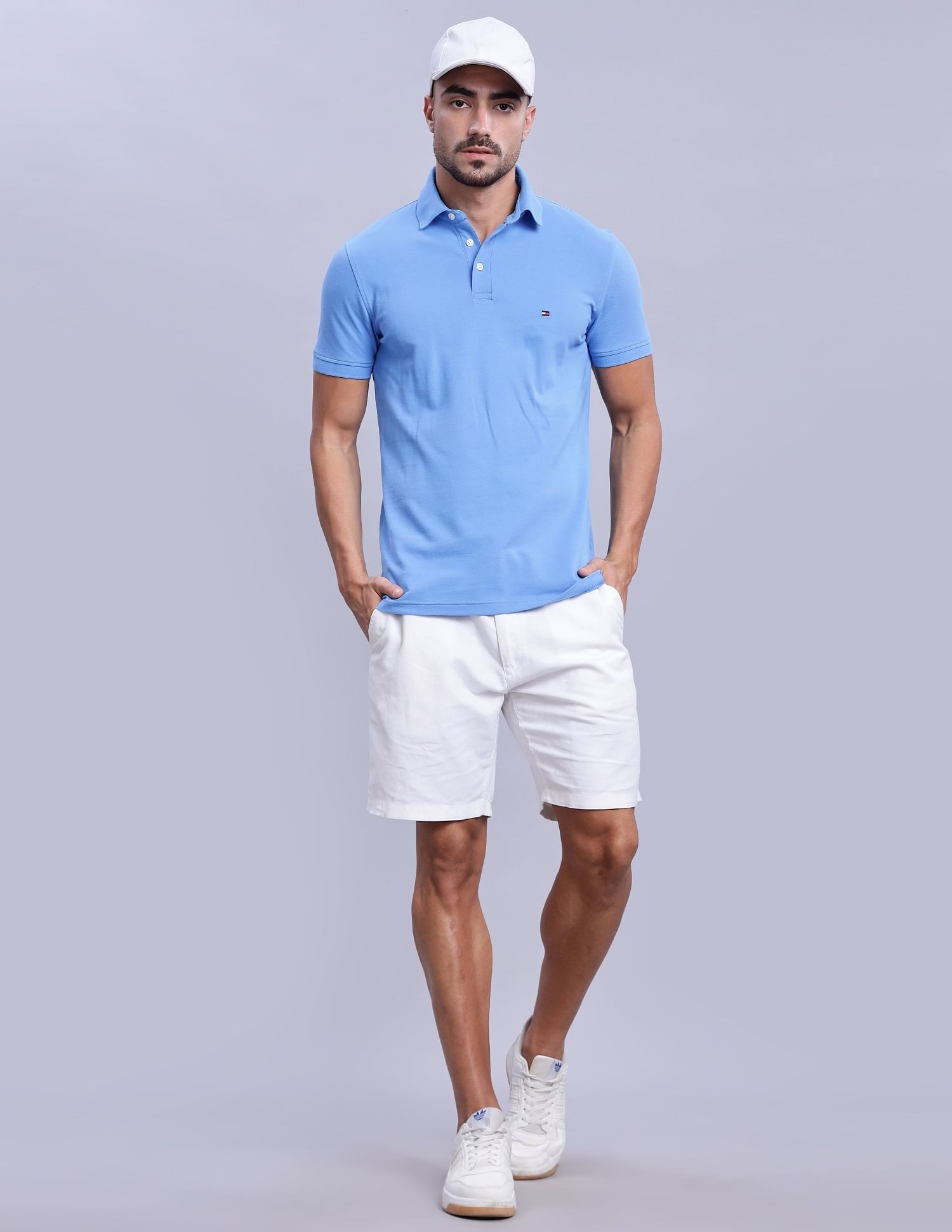 Tommy Hilfiger Solid Regular-Fit Cotton Polo Shirts