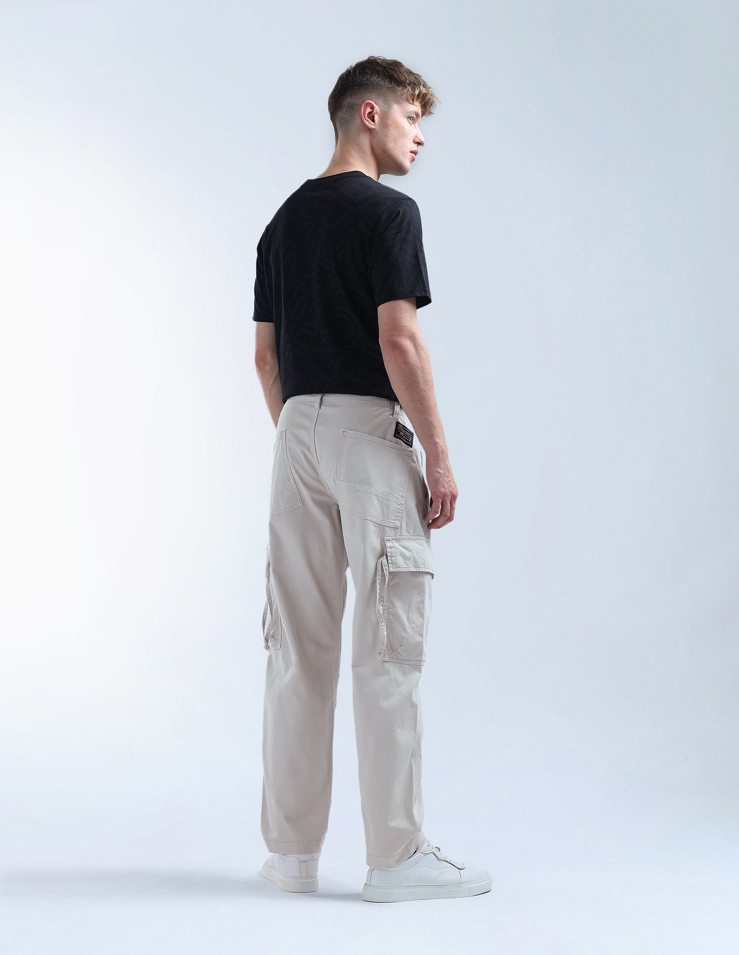 Flying Machine Relaxed Tapered Fit Twill Cargos