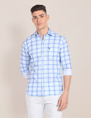 U S Polo Assn Tartan Check Tailored Regular Fit Shirt