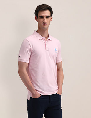 U S Polo Assn Solid Slim Fit Polo Shirt