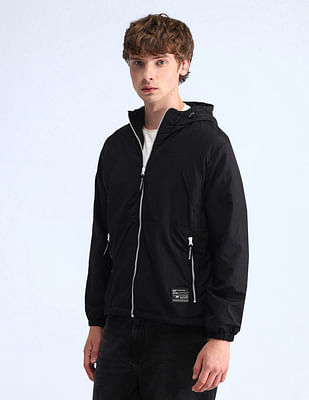 Flying Machine Relaxed Fit Solid Casual Jacket