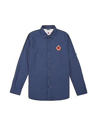 U S Polo Assn Kids Boys Button Down Regular Fit Shirt