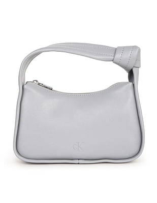 Calvin Klein Knotted Handle Solid Hand Bag