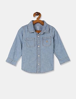baby boy chambray shirt
