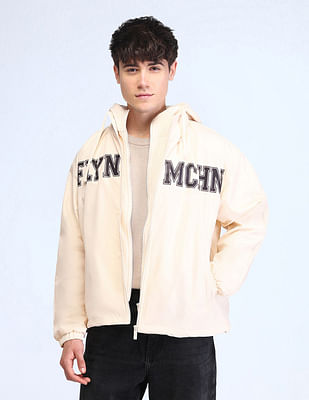 Flying Machine Relaxed Fit Printed Casual Jacket