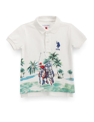 U S Polo Assn Kids Boys Graphic Polo Shirt