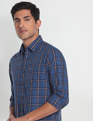 Arrow Sports Tartan Check Cotton Casual Shirt