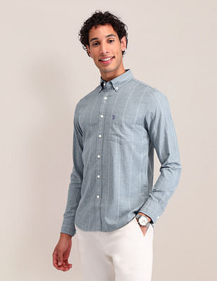 U S Polo Assn Vertical Striped Tailored Fit Shirt