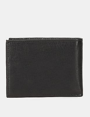 Arrow Men Black Leather Two Fold Wallet (Onesize) by Myntra