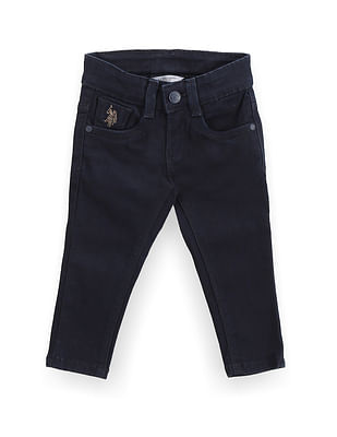 U S Polo Assn Kids Boys Skinny Blue Shorts