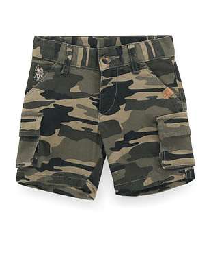 U S Polo Assn Kids Boys Camouflage Print Shorts