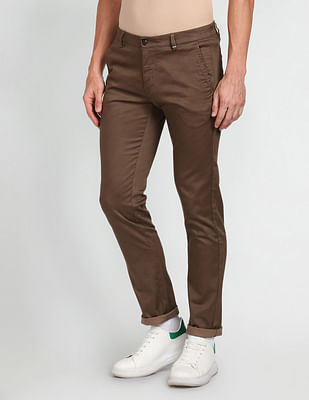 Arrow Sports Printed Bronson Slim Fit Chinos