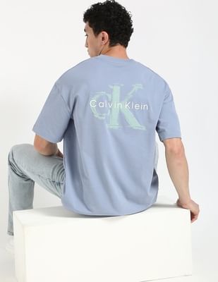 Buy Calvin Klein Jeans Logo Oversized-Fit Cotton T Shirt