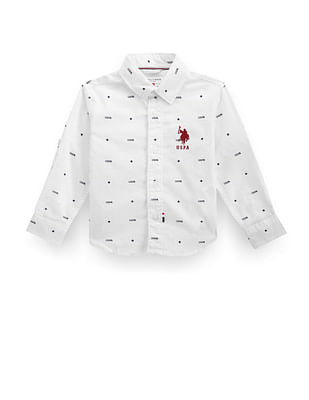 U S Polo Assn Kids Boys Cotton Twill Shirt