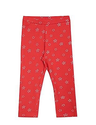 U S Polo Assn Kids Mid Rise Printed Track Pants