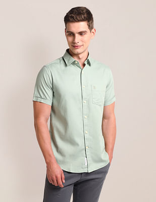 U S Polo Assn Tailored Regular Fit Solid Shirt