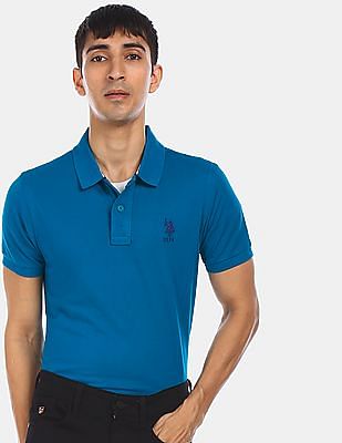 Heritage Polo Shirt in Dark Blue Mens Clothing T-shirts Polo shirts for Men Black 