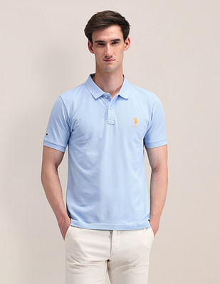 U S Polo Assn Solid Slim Fit Polo Shirt