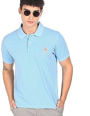 U S Polo Assn Cotton Printed Polo Shirt