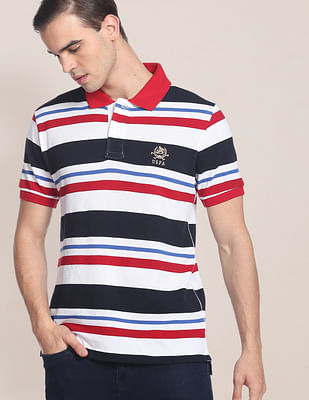 U S Polo Assn Horizontal Stripe Polo Shirt