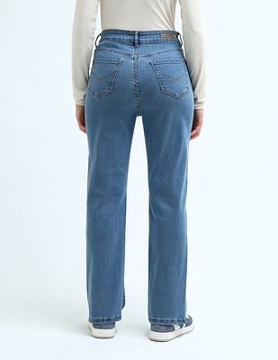 Buy U.S. Polo Assn. Women Straight Fit Mid Rise Jeans