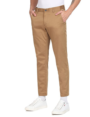 Flying Machine Super Slim Fit Solid Trousers