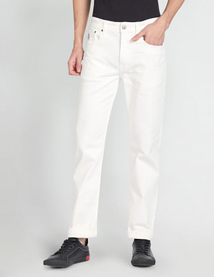 U S Polo Assn Denim Co Harold Slim Straight White Jeans