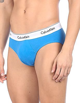 CLZOUD Wide Waistband Underwear Mens Light Blue Cotton Mens Cotton