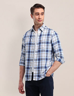 U S Polo Assn Tailored Fit Checked Shirt