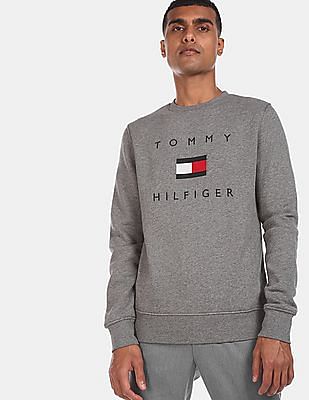 tommy hilfiger sweatshirt mens grey