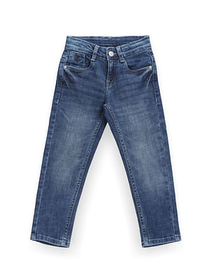 U S Polo Assn Kids Boys Slim Fit Stone Wash Jeans