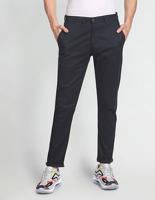 Flying Machine Mid Rise Super Slim Trousers