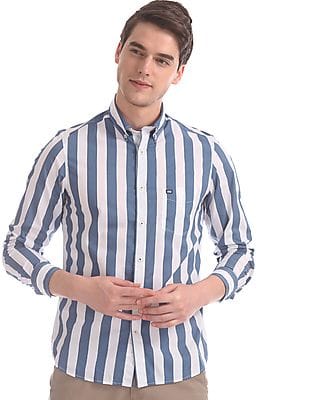 slim fit striped shirt