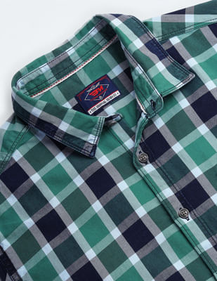 Buy Flying Machine Buffalo Check Slim Fit Shirt - NNNOW.com