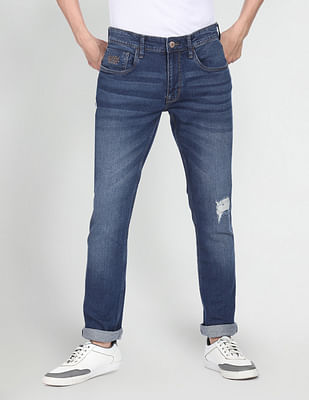 U S Polo Assn Denim Co Woody Slim Straight Fit Blue Jeans