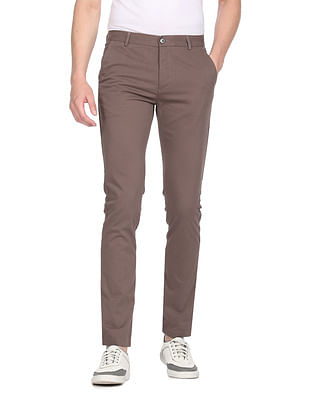 Buy Slate Blue Trousers & Pants for Men by ARROW Online | Ajio.com