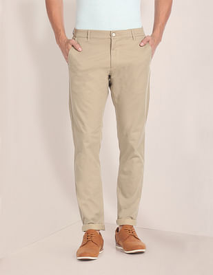 U S Polo Assn Mid Rise Geometric Print Chinos