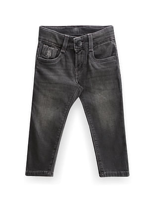 U S Polo Assn Kids Boys Stone Wash Slim Jeans