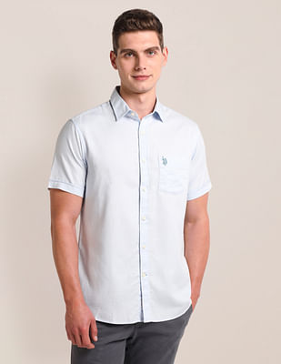 U S Polo Assn Tailored Regular Fit Solid Shirt