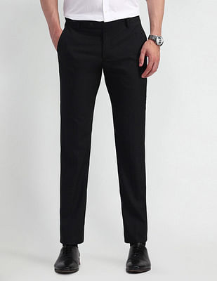 Arrow Solid Tapered Fit Trousers